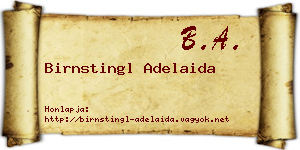 Birnstingl Adelaida névjegykártya
